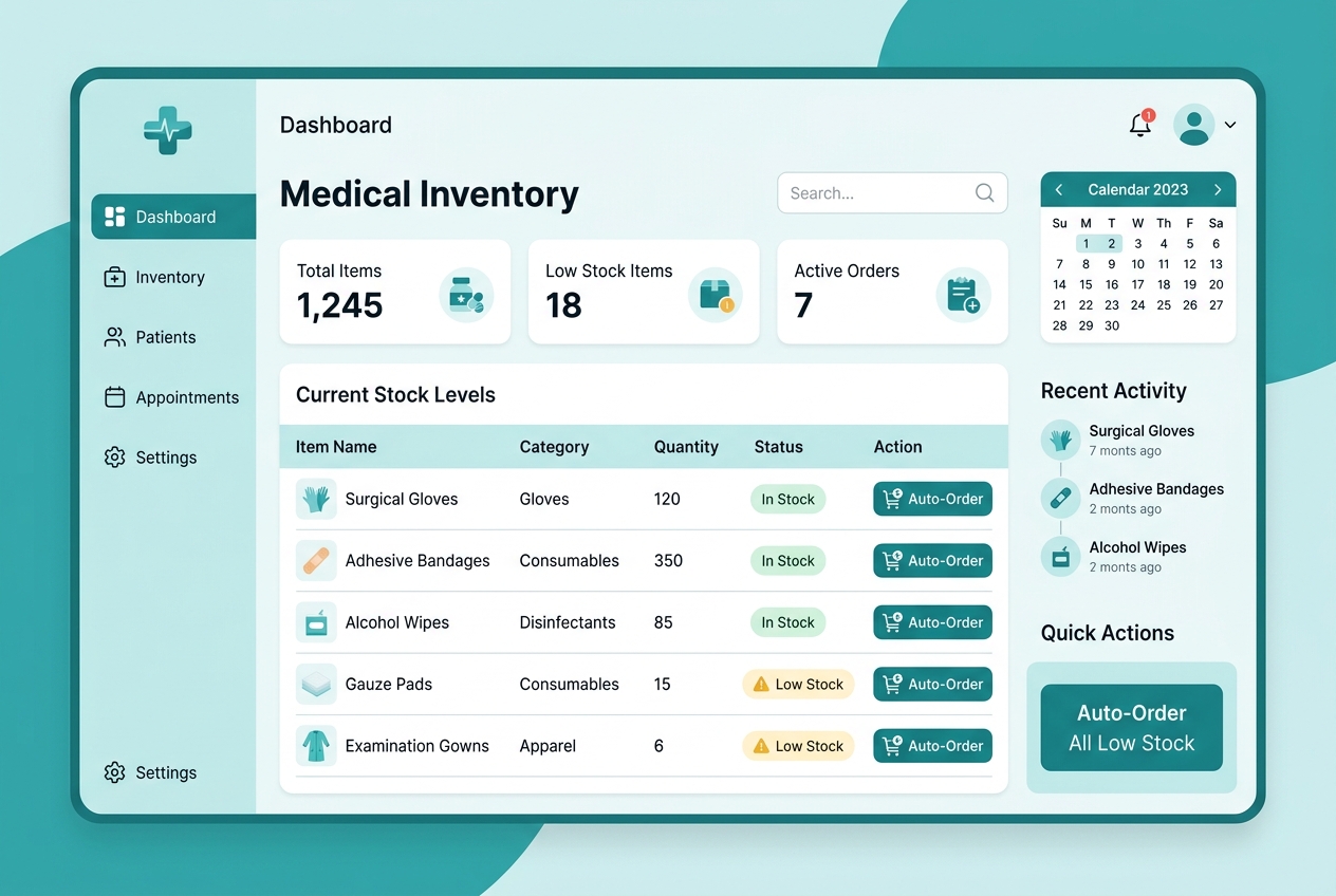 Real-Time Stock & Medicine Tracking
