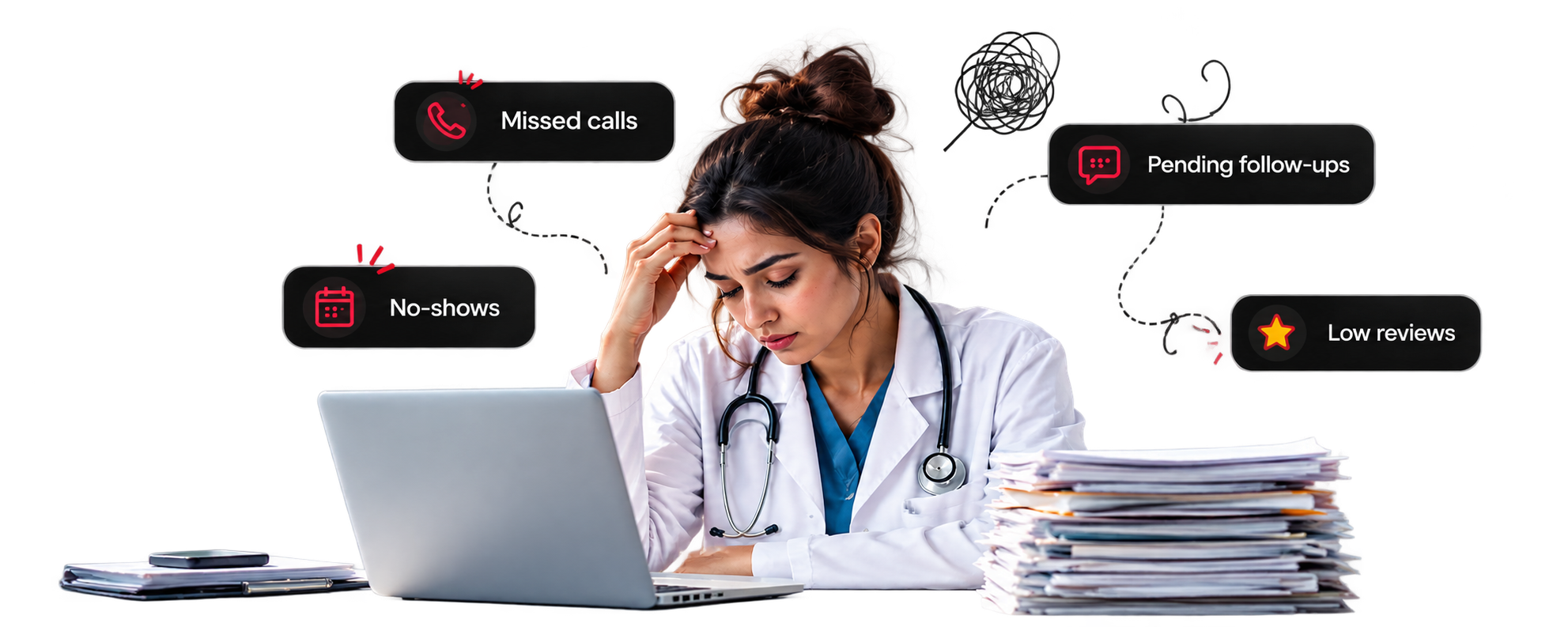 Stressed Doctor Workflow